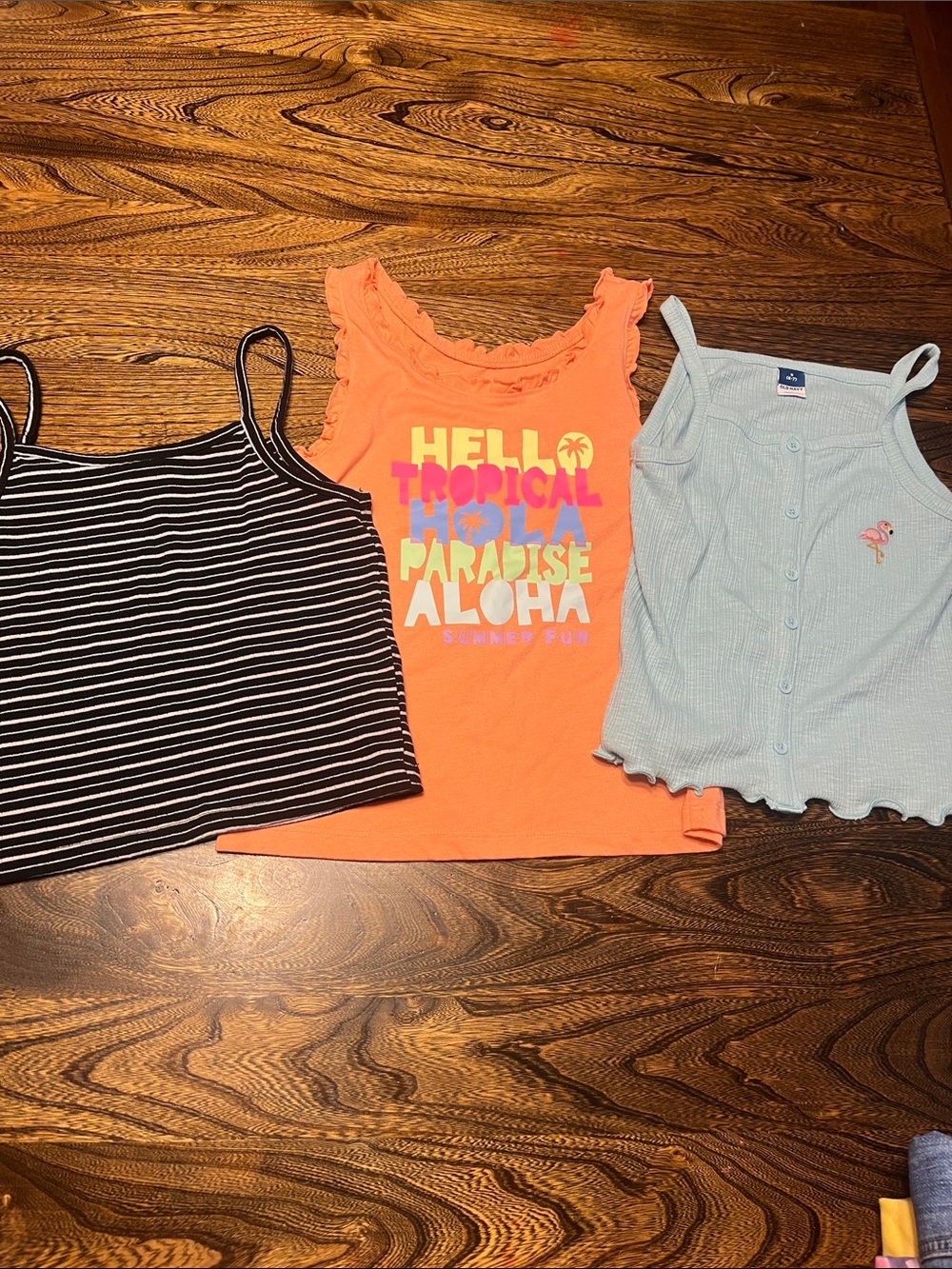 Girls 6/7 Old Navy tank top lot of 3 nwot